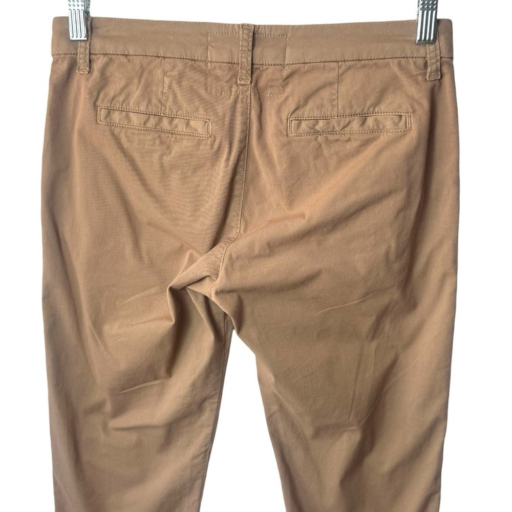 Frank & Eileen Wicklow Crop Pants Brown Cotton Raw Hem Capsule Minimalist 2 - Picture 6 of 13